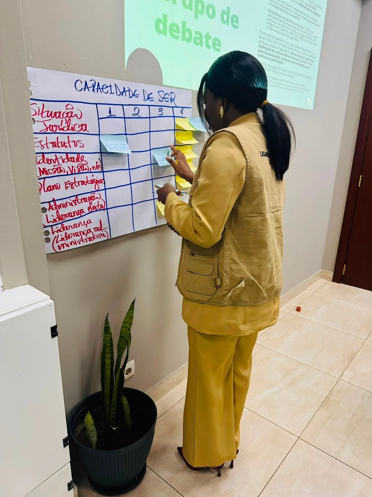 Avaliação da Capacidade de Ser — matriz preenchida pelos participantes